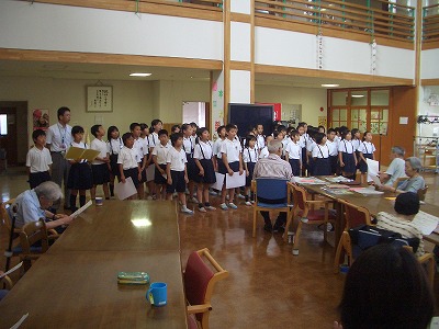 桜谷小学校4年生来苑 白光苑 社会福祉法人 富山市桜谷福祉会